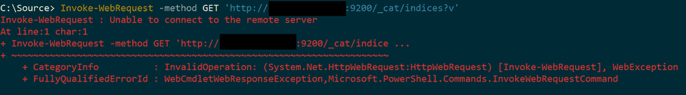 Console output