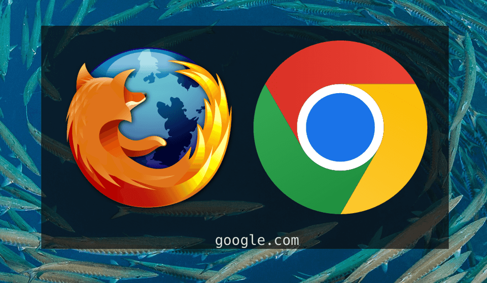 UI with logos for both Firefox and Google Chrome
